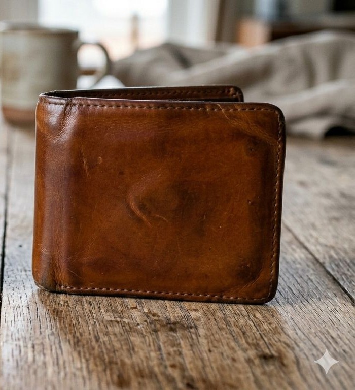 3年後の経年変化財布
